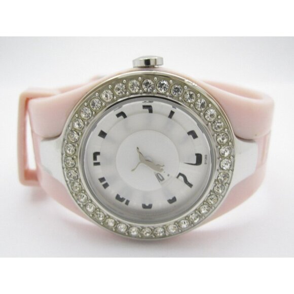 Women Puma Quartz WR Analog 35mm Round Watch (H910) "New Battery" - Picture 1 of 7
